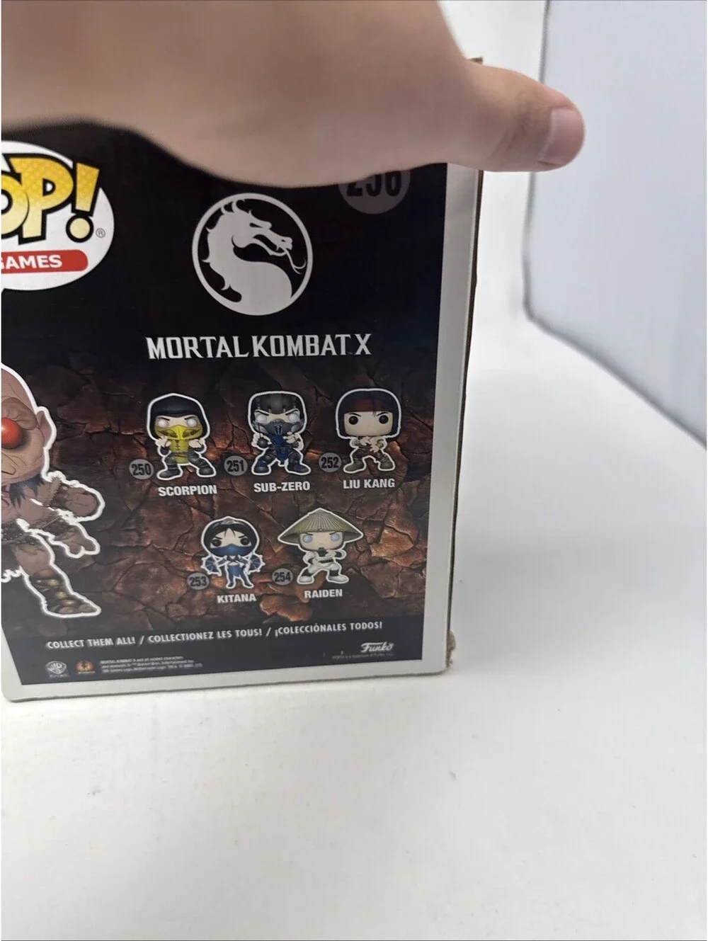 Funko Pop! Mortal Kombat X Goro #256 Gamestop Exclusive Vinyl Figure